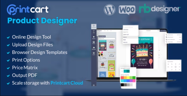 Diseñador de productos Printcart v1.2.2 - WooCommerce WordPress Printcart