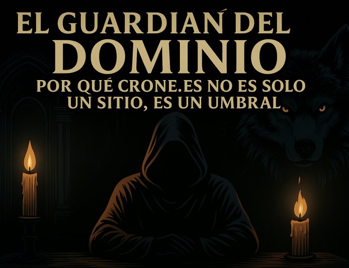 🛡️ El Guardián del Dominio – Por qué Crone.es no es solo un sitio, es un umbral