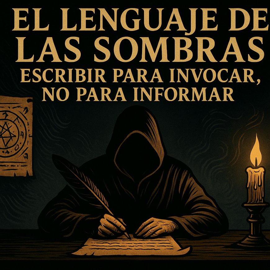 🕯️ El Lenguaje de las Sombras – Escribir para invocar, no para informar